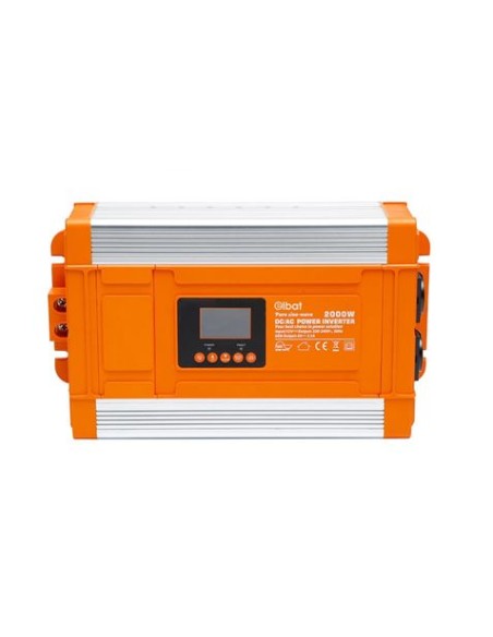CONVERTIDOR DE CORRIENTE ONDA PURA CON PANTALLA LCD 2000W ELBAT