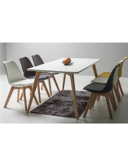 MESA DESIGN D900 120X80CM BLANCA MUVIP