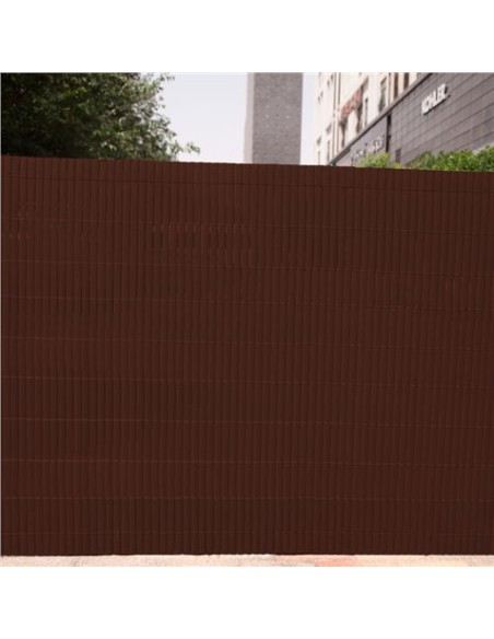 CAÑIZO PLÁSTICO DOBLE CARA 2X3 METROS MARRON OSCURO SUNGARDEN