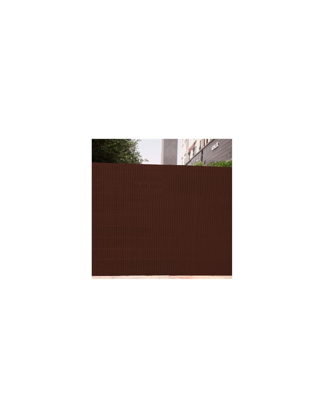 CAÃ‘IZO PLÃSTICO DOBLE CARA 2X3 METROS MARRON OSCURO SUNGARDEN