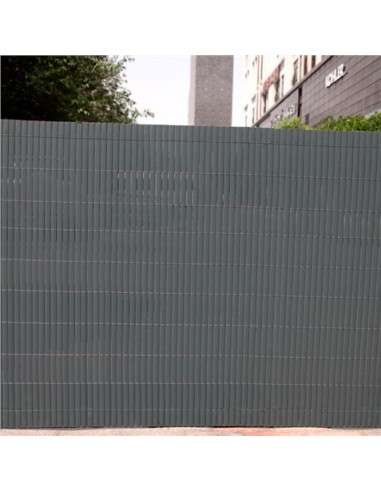 CAÑIZO PLÁSTICO DOBLE CARA 1.5X3 METROS GRIS OSCURO SUNGARDEN