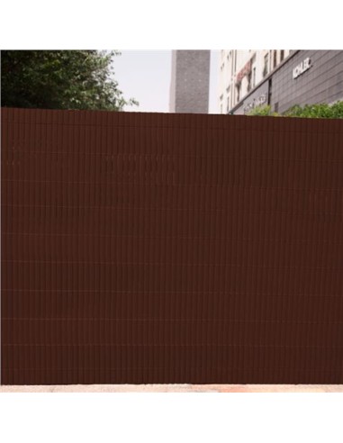 CAÑIZO PLÁSTICO DOBLE CARA 1X3 METROS MARRON OSCURO SUNGARDEN