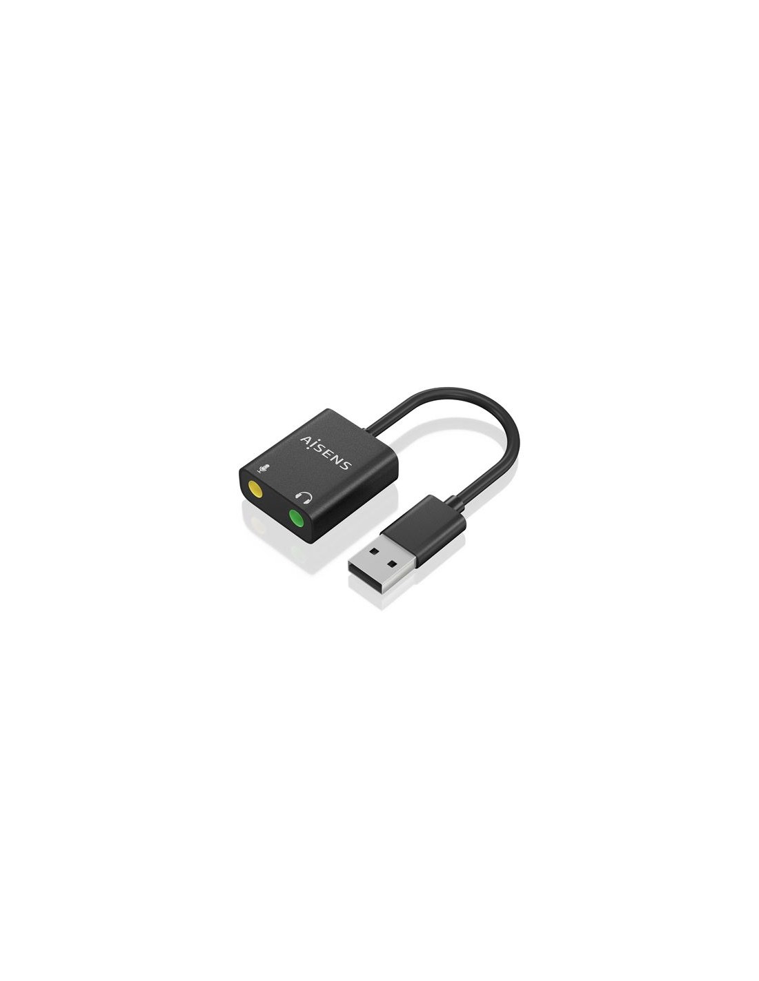 CONVERSOR USB A A JACK MICROFONO+AURICULAR AISENS