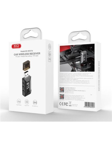 TRANSMISOR FM CON LECTOR DE TARJETAS Y ADAPTADOR BLUETOOTH XOBCC16 XO