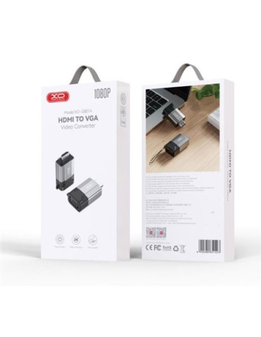 ADAPTADOR HDMI MACHO A VGA HEMBRA XO