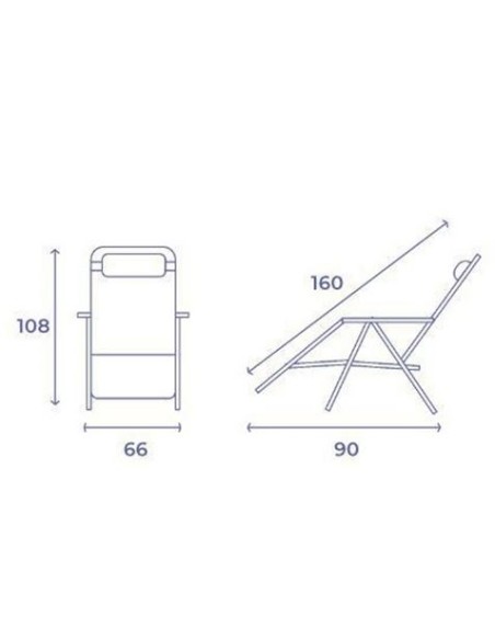 TUMBONA PLEGABLE BURDEOS DE ACERO CON COJIN CERVICAL