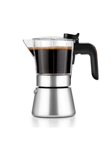 CAFETERA ITALIANA ACERO INOXIDABLE 10 TAZAS FLAVOUR BRA