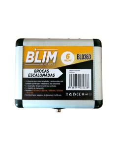 JUEGO 6 PCS BROCAS ESCALONADAS BLIM 2
