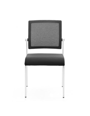 LOTE 4 SILLAS CONFIDENTE DESIGN APILABLES ESTRUCTURA METÁLICA CROMAD