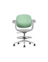 SILLA / TABURETE DE OFICINA TOP WORK VERDE CROMAD