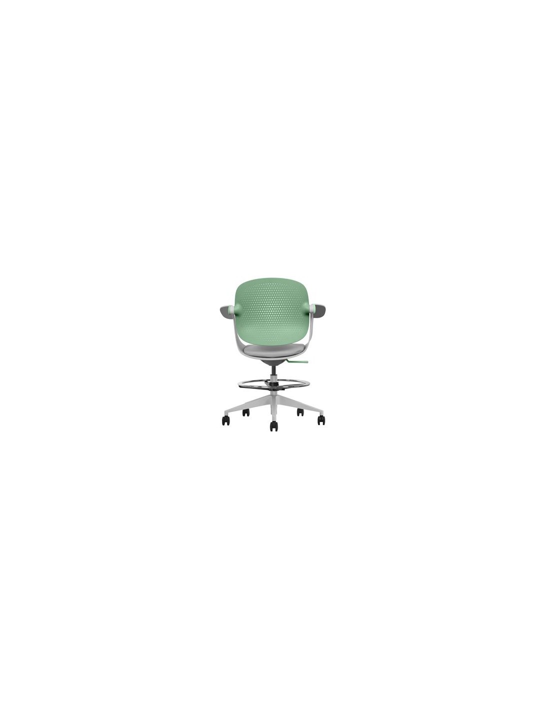 SILLA / TABURETE DE OFICINA TOP WORK VERDE CROMAD