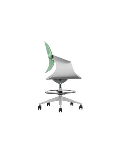 SILLA / TABURETE DE OFICINA TOP WORK VERDE CROMAD