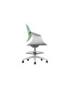 SILLA / TABURETE DE OFICINA TOP WORK VERDE CROMAD