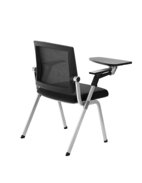 LOTE 2 SILLAS CONFIDENTE CON PALA ABATIBLE PARA ESCRITURA Y POSAVASO CROMAD