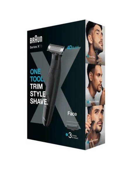 RECORTADORA SERIE X XT3100 CON BATERIA 3 ACCESORIOS BRAUN