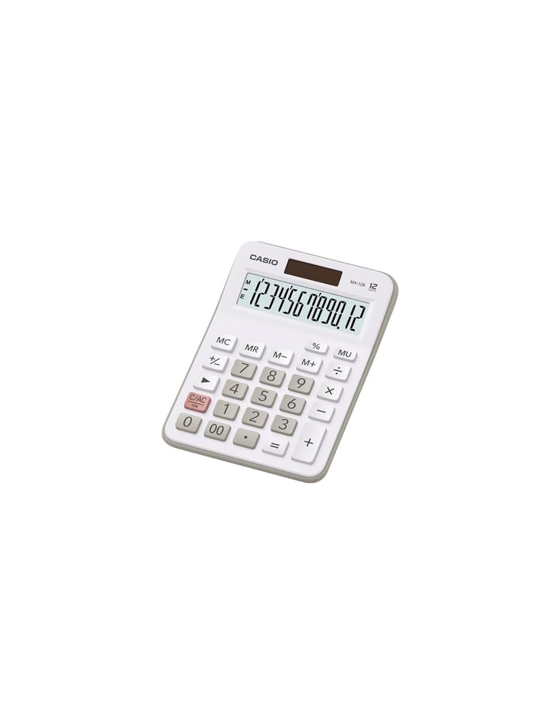 CALCULADORA ESCRITORIO PEQUEÃ‘A 12 DIGITOS BLANCA MX-12B CASIO