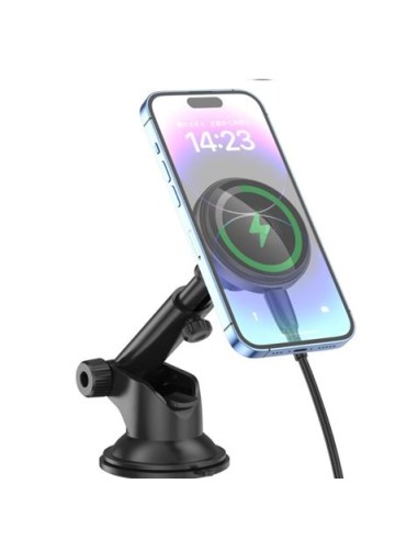 SOPORTE IMANTADO CON BASE DE CARGA INALAMBRICA 15W CX017 XO