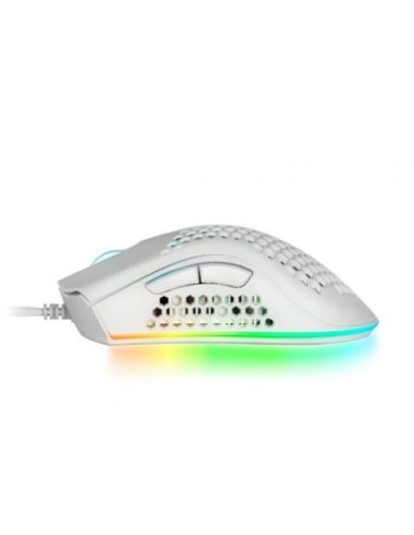 Mars Gaming MMEX, Ratón Gaming RGB, 32K DPI, Cable Feather, Switches