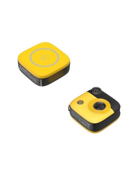 POWERBANK MAGNÉTICA MINI PR223 10000MAH | TIPO C | AMARILLA/NEGRA XO