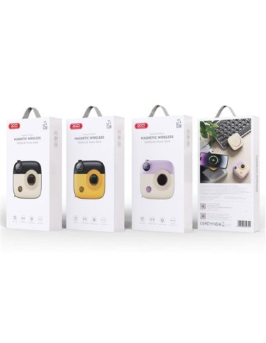 POWERBANK MAGNÉTICA MINI PR223 10000MAH | TIPO C | AMARILLA/NEGRA XO