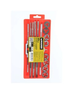 JUEGO MACHOS Y COJINETES 20 PCS MADER 2