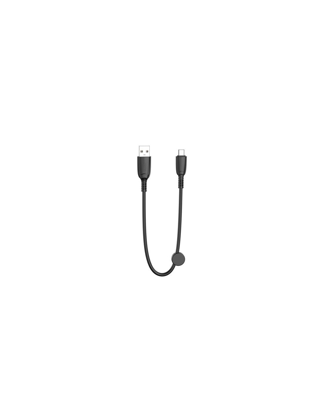 CABLE NB247 CARGA RAPIDA USB - MICRO USB | 6A | 25CM CON CLIP | NEGRO XO