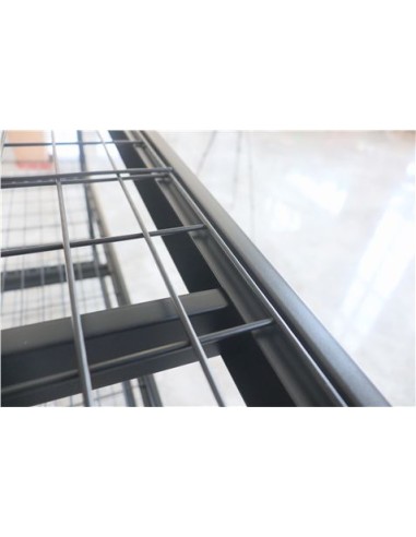 ESTANTERIA METÁLICA INDUSTRIAL NEGRA 4 BALDAS 195X183X61CM BLIM
