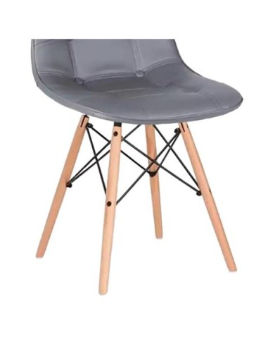 PACK 2 SILLAS DESIGN D300 GRISES MUVIP