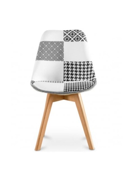 PACK 2 SILLAS DESIGN D400 TELA PATCHWORK MUVIP