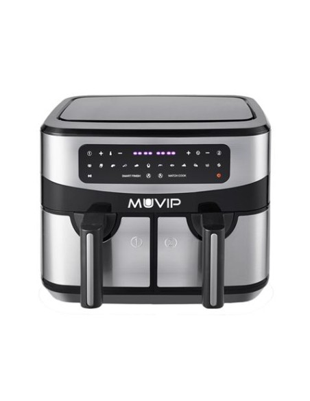 FREIDORA AIRE CALIENTE DOBLE 9 LITROS 2600W PANTALLA TACTIL MUVIP