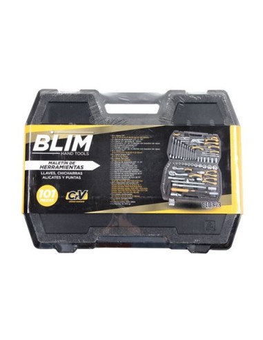 MALETIN HERRAMIENTAS C.V. 101 PCS 1/2 Y 1/4\" BLIM