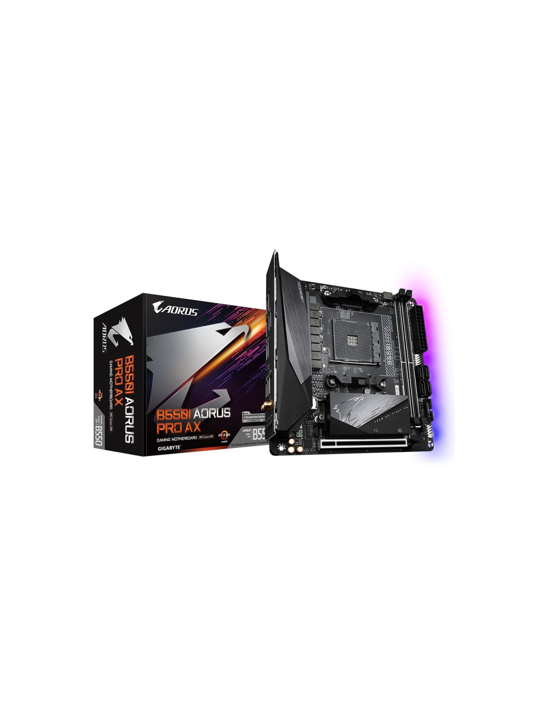 Gigabyte b550i Aorus Pro Placa base socket AM4 AX GAB55IAPW-00-G