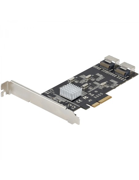 StarTech.com Tarjeta PCIe de 8 Puertos SATA - Tarjeta Adaptadora de Expansión PCI Express SATA con 4 Controladores de Host - Ta