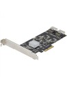 StarTech.com Tarjeta PCIe de 8 Puertos SATA - Tarjeta Adaptadora de Expansión PCI Express SATA con 4 Controladores de Host - Ta