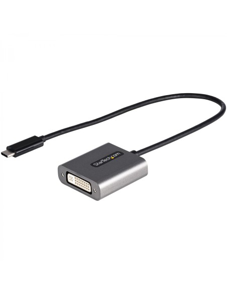 StarTech.com Adaptador USB C a DVI - Conversor Tipo Llavero USB Tipo C a DVI-D 1920x1200p - Convertidor USBC a Pantalla DVI - Co