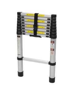 ESCALERA EXTENSIBLE ALUMINIO 8 PELDAÑOS 2.6 METROS MADER 2