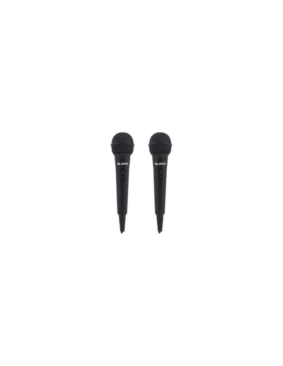 PACK 2 MICRÃ“FONOS CON CABLE MIC KARAOKE ST12 BIWOND