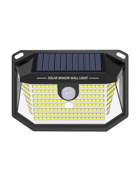 APLIQUE LED SOLAR 150LM ILUMINACIÓN 3 CARAS NEGRO ELBAT