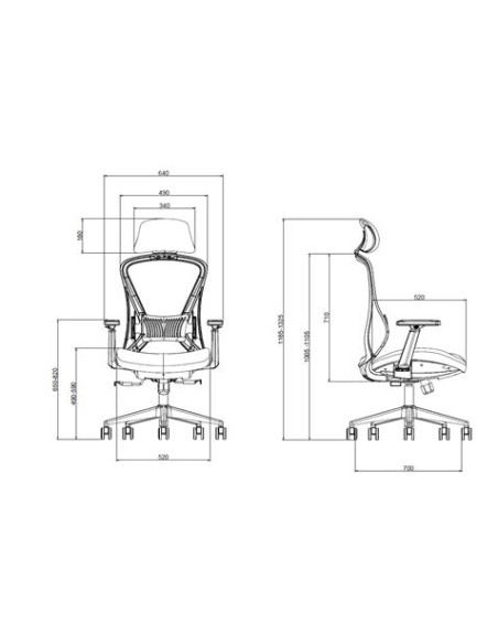 SILLA OFICINA GAMA SENIOR SE5000 CROMAD