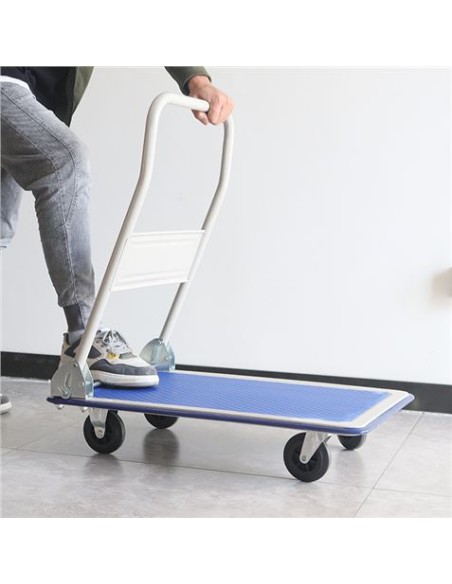 CARRETILLA METALICA PLEGABLE CON RUEDAS MAX 300KG 870X610MM BLIM