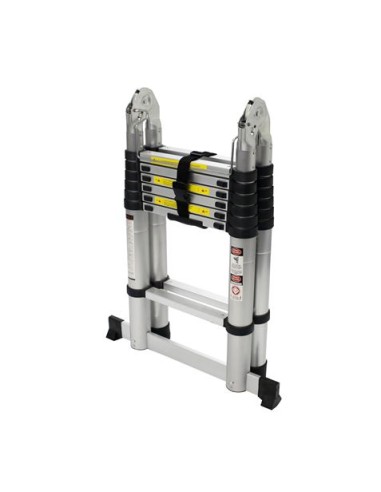 ESCALERA ARTICULADA 7+7 PELDAÑOS 4.4 MTS MADER