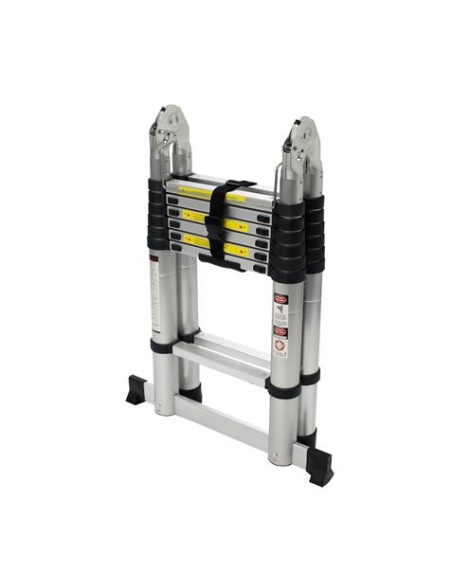 ESCALERA ARTICULADA 7+7 PELDAÑOS 4.4 MTS MADER