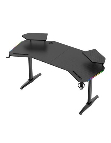 MESA GAMING PRO1500 XL FIBRA CARBONO | LUZ RGB SOUND MUVIP