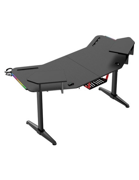 MESA GAMING PRO1500 XL FIBRA CARBONO | LUZ RGB SOUND MUVIP