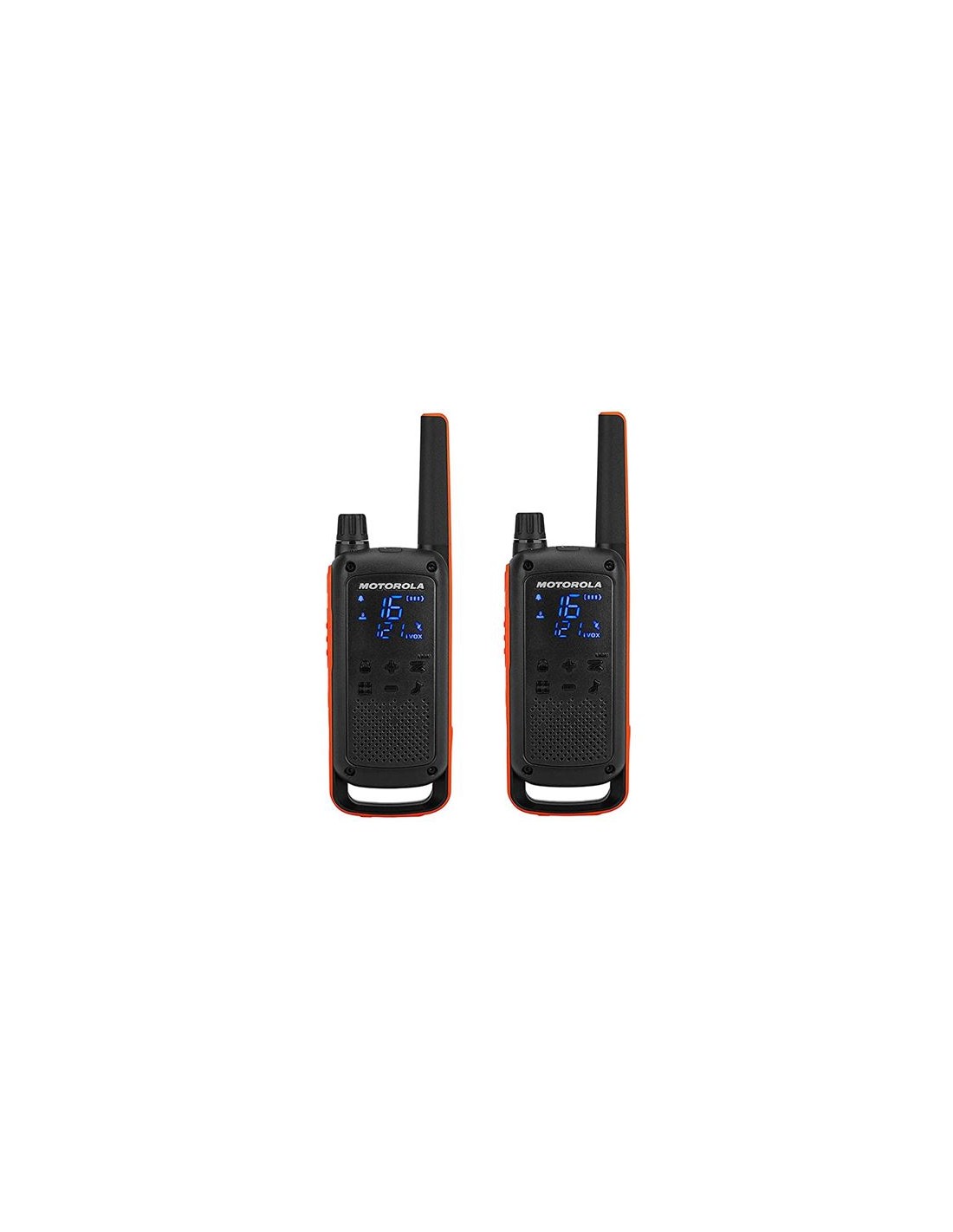 PACK 2 WALKIE-TALKIE MOTOROLA TLKR-T82 NEGRO