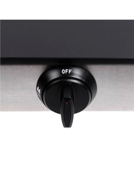 COCINA GAS INOX 1 FUEGO CRISTAL TEMPLADO MUVIP