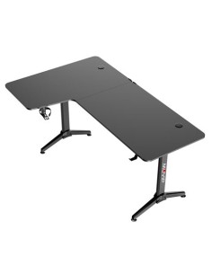 MESA GAMING PRO1300 FIBRA CARBONO | L IZQUIERDA | ALFOMBRILLA 80X30CM | MUV 2