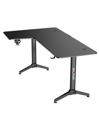 MESA GAMING PRO1300 FIBRA CARBONO | L IZQUIERDA | ALFOMBRILLA 80X30CM | MUV