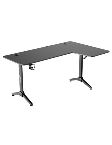 MESA GAMING PRO1300 FIBRA CARBONO | L DERECHA | ALFOMBRILLA 80X30CM | MUVIP
