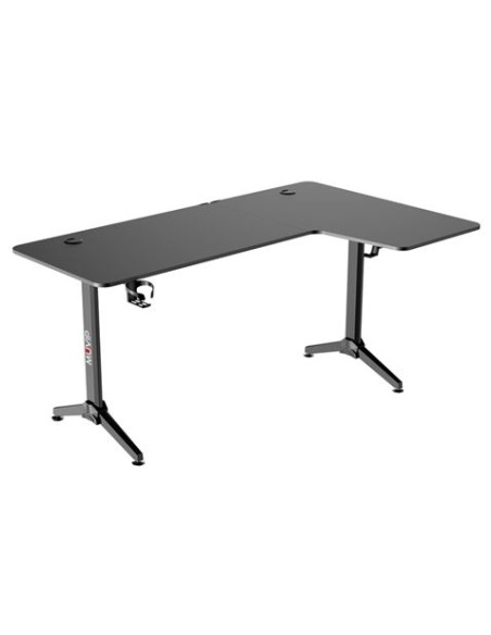 MESA GAMING PRO1300 FIBRA CARBONO | L DERECHA | ALFOMBRILLA 80X30CM | MUVIP